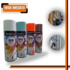 Tinta Spray Powerpaint 350ml Uso Geral – Diversas Cores, Secagem Rápida e Alto Brilho