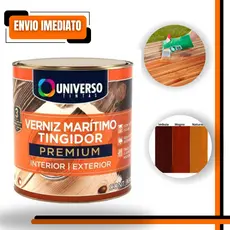 Verniz Para Madeira Marítimo Tingidor Universo 900ml Brilhante Interno Externo Premium