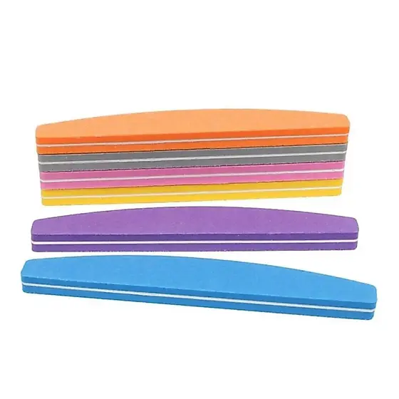 Kit Unhas 10 Lixa Buff Polidora Para Unha Alongamento Nails