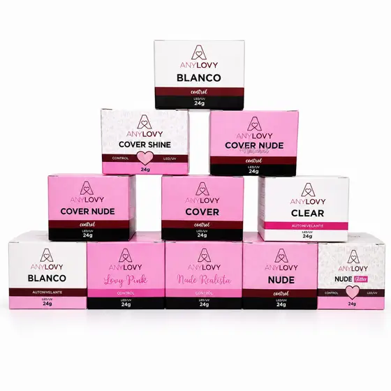 Gel AnyLovy - 24g Construtor Alongamento Unha Postiça Acrigel