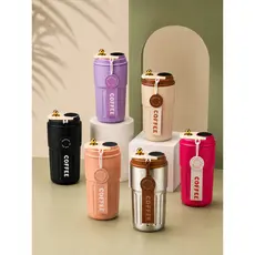 Copo Térmico Café 460ml com Tampa Vedada, Design Moderno, Portátil, Isolamento Térmico, Ideal para Viagem cafe pratica