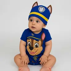 Body Infantil Bebê Patrulha Canina Mesversário Temático Para Menino E Menina Fantasia Infantil - Macacão Sky Ryd