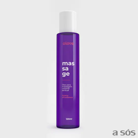 Óleo P/ Massagem Sensual Pós-Banho C/ Aroma Floral Baunilha | Olove Massage - 120ml