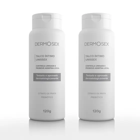 Kit 2 Talco Íntimo Unisex Dermosex