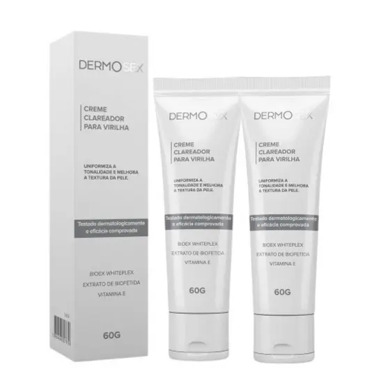 Kit 2 Creme Clareador para Virilha Dermosex