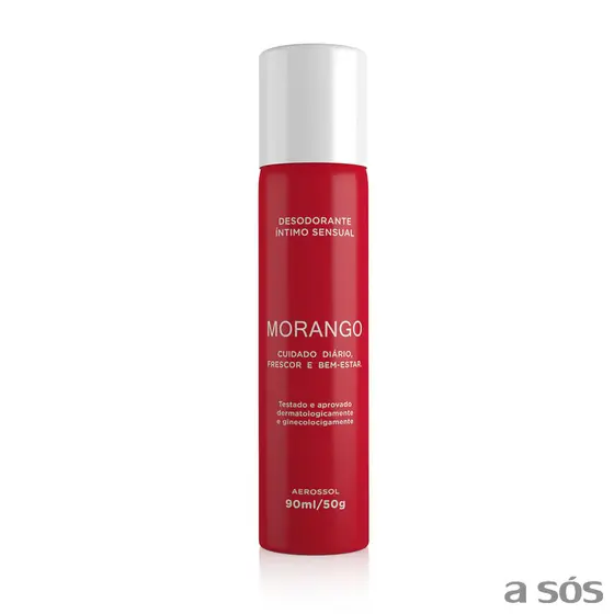Desodorante Íntimo Sensual Anti-Odores | Morango - 90ml/50g