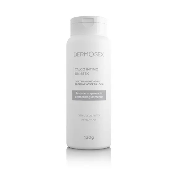 Talco íntimo Unissex Dermosex Anti Odor e Irritação Toque Seco