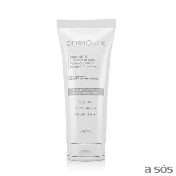 Sabonete Líquido Íntimo para Região Anal Dermosex - 200 ml | Anti-odor e Hidratante Cicatrizante