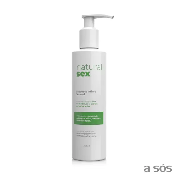 Sabonete Íntimo Líquido Unissex Barbatimão e Arnica | Natural Sex - 250 ml