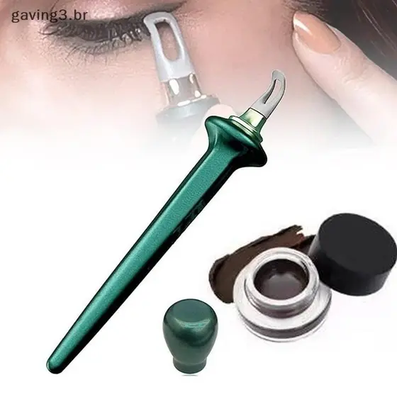 [GAVBR] Ferramentas Guia De Delineador Easy No-Skip Eyeliner Gel Reutilizável Silicone Brush Para Mãos Instávels 2024 No