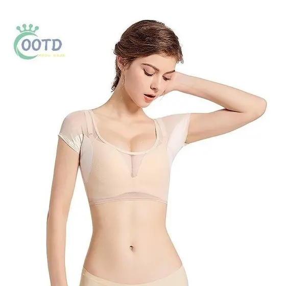 Moda Hoje Axilas Suor Almofada Colete Absorvente Desodorante Feminina Camiseta Forma Almofadas De Reutilizável Lavável M