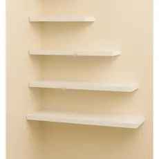Kit 4 Prateleiras Brancas em MDF Multiuso - Resistente e Versátil