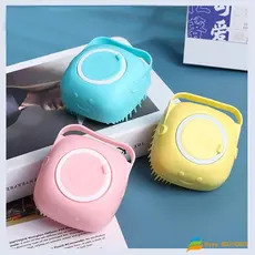 Esponja de Silicone para Banho com Dispenser de Sabonete – Para Crianças, Adultos e Pets