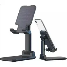 Suporte Portátil Ajustável para Celular e Tablet – Ideal para Mesa, Casa e Viagem