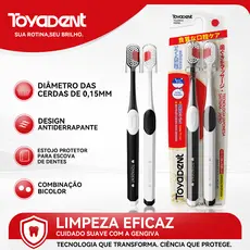 TOYADENT Escova de Dente Edição Love, Cerdas Alemãs Pedex, Design Japonês, Capa Protetora