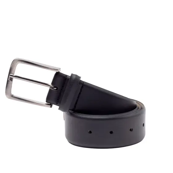 Cinto Masculino Fasolo Preto Clássico Casual Social Fivela Ajustável