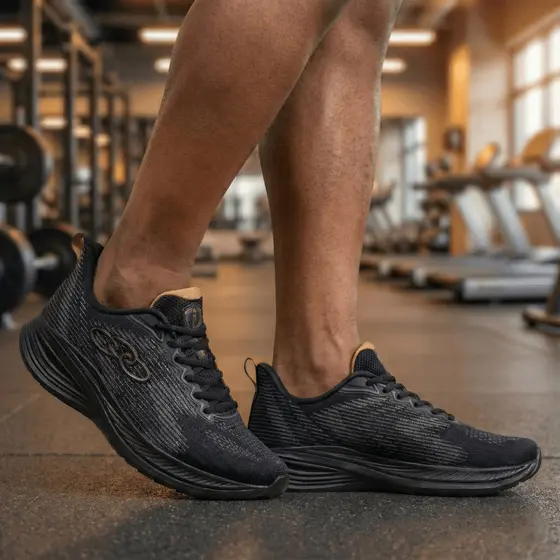 Tênis Masculino Olympikus Marte Preto/dourado
