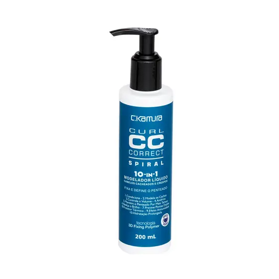 Modelador De Cachos C.kamura 10-In-1 Spiral 200ml