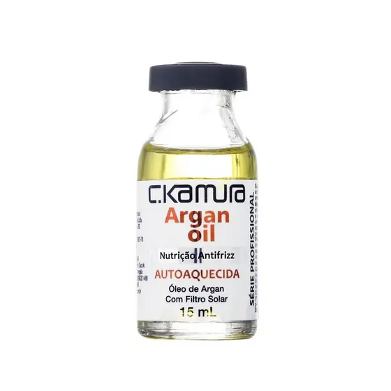 Ampola Autoaquecida Argan Oil Ckamura Nutrição  Antifrizz