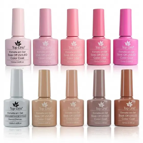 Esmalte de Unhas em Gel LED UV XD K&S lirio COLEÇÕES 5/10/12 unidades soak-off Manicure