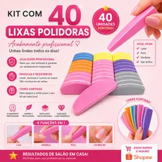 Kit Mini Lixas Buffer bumerang fecha poros Polidoras 100/180