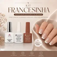 Esmalte em Gel Renda Soak-Off translucido - Lirio/xd/k&s francesinha FUNDO REALISTA