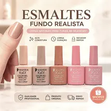 Esmaltes em Gel Fundo Realista  K&S/LIRIO/XD Profissional Nails manicure