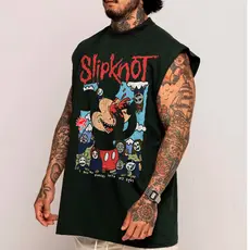 Regata Machao OVERSIZED Slipknot Mickey Solomon Cute Cartoon Rock Unissex - Darknezz
