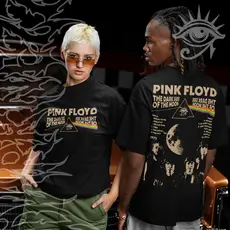 Camiseta Basica e OVERSIZED Pink Floyd The Dark Side Of The Moon Graphic Rock Unissex