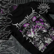 Camiseta Basica e OVERSIZED Kokushibo Moon Demon Slayer Hashira Eyes Anime Unissex - Darknezz