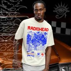 Camiseta Basica e OVERSIZED Radiohead Com Lag 2Plus 2isfive Album Rock Unissex - Darknezz