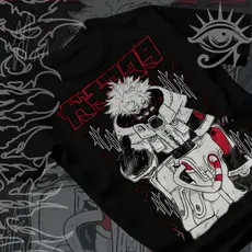 Camiseta Basica e OVERSIZED Enjin Gachiakuta Design Cleaners Akuta Anime Unissex - Darknezz