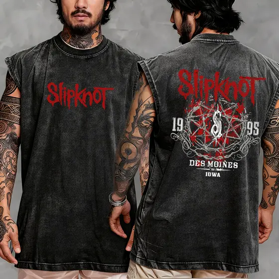 Regata Machao OVERSIZED Slipknot Banda Heavy Metal Rock Iowa Álbum Dark Red -Darknezz
