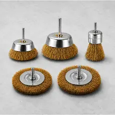 Jogo De Escovas De Aço Circular Kit Com 5 Peças Baumann