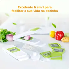 Ralador ZOLELE Multicortador De Cozinha 3 Em 1 Aço Inoxidável Picador Fruta Legumes Vegetais 1,3L