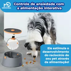 Brinquedo Momovida Interativo para Cães e Gatos Pet 3 Em 1 Dispensador de Comidas Alimentação Lenta