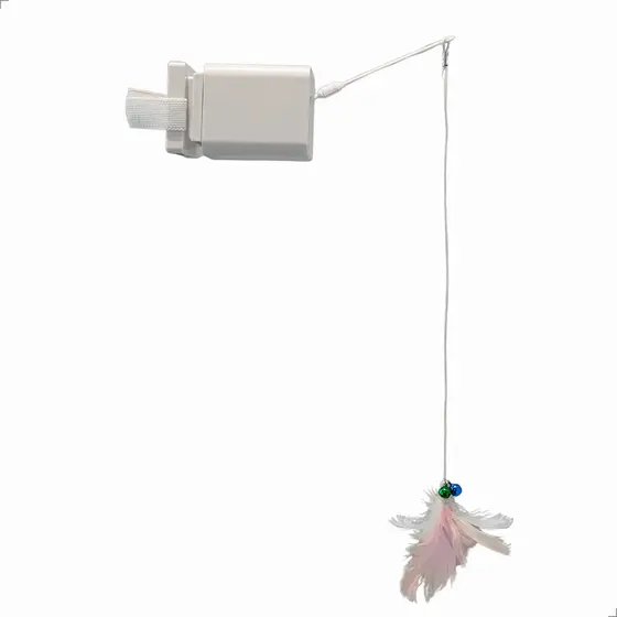 Brinquedo Momovida Portátil Interativo de Anzol para Gatos Som de Pássaro Vibração Dancing Mouse
