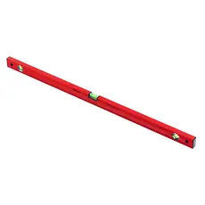 NIVEL DE ALUMINIO, COM REGUA, VERMELHO, 3 BOLHAS, 40POL., 1000MM, 1PC // MTX