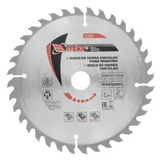 DISCO SERRA CIRCULAR PARA MADEIRA, 185MM (7,1/4POL.) X 22,23MM, 36 DENTES, 1PC // MTX