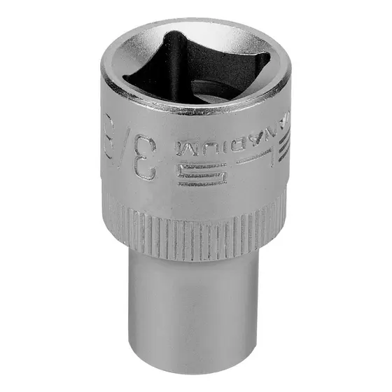 SOQUETE SEXTAVADO ENCAIXE 1/2POL., CRV, 3/8POL. 1PC // STELS