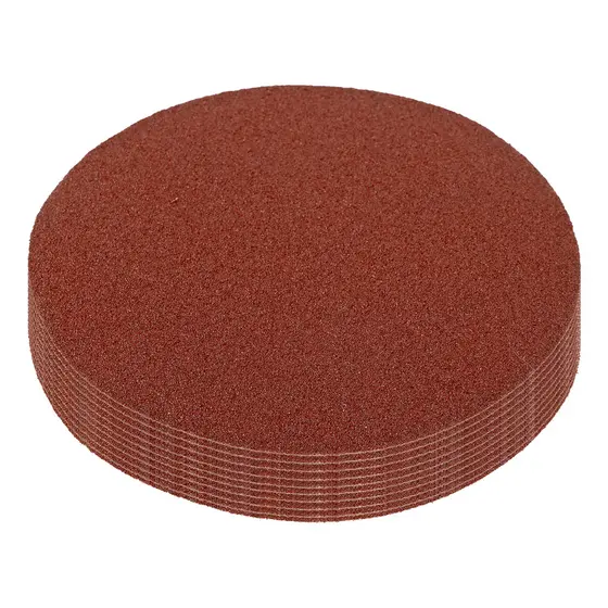 DISCO DE LIXA COM VELCRO, GRAO 80, 125MM, 10PCS // MTX