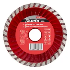 DISCO DE CORTE TURBO, DIAMANTADO, CORTE SECO, 115 X 22,2MM, 1PC // MTX