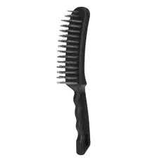 ESCOVA MANUAL, ACO, 6 FILEIRAS, CABO PLASTICO, 1PC // SPARTA