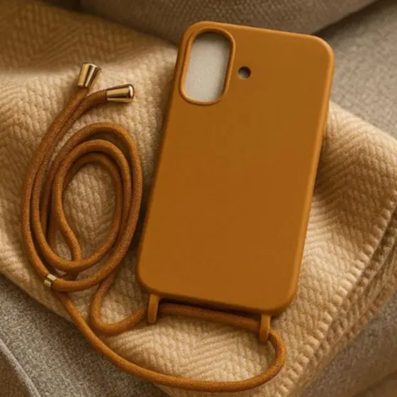 Capa com cordão veludo  suporte para Samsung P/ S24FE S23FE S21FE A55 A56
