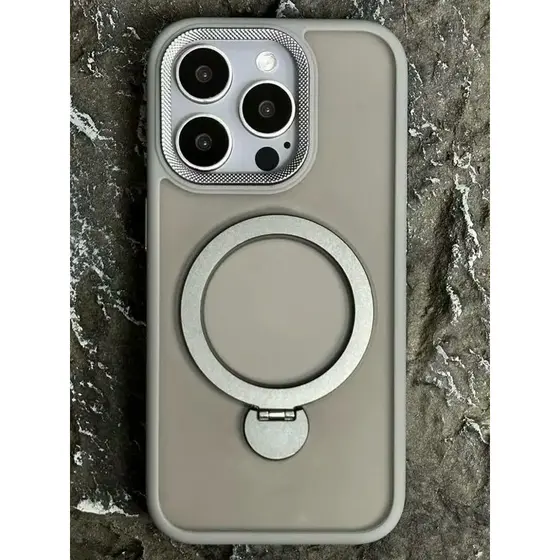 Capa Magnético Suporte Ajustável Luxo Fosca  com protecão para a cãmera compativel  com iPhone