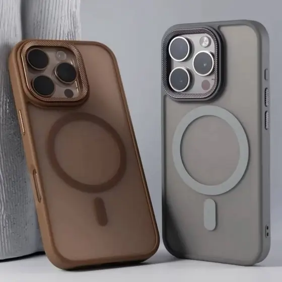Capa com Magsafe indução fosca magnética proteção Compatível com iphone