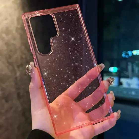 Capa Capinha Acrílica  com Brilho Transparente Fumê para Samsung Galaxy S/A Android
