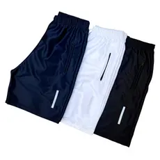 Combo 3 Bermudas Masculinas  Diversas Cores Para Esportes Com Bolsos