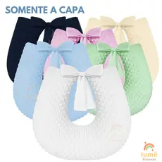 SOMENTE A CAPA Almofada ergonomica com laço e ziper original tecido importado premium amamentacao amamentar