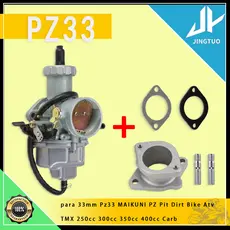 PZ33 33mm Carburador De Motocicleta Carb Com Coletor De Admissão Para Cg TMX 250cc 300cc 350cc 400cc ATV Cg 200-250cc